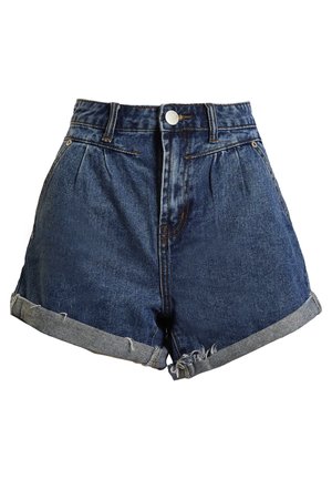 HIGH WAISTED - Jeans Shorts - mid stonewash