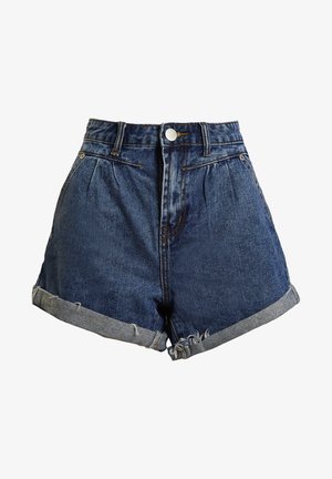 Glamorous HIGH WAISTED - Jeansshort - mid stonewash