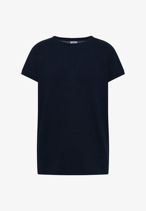 Cecil, T-SHIRT MIT BOATNECK IM AJOUR-LOOK - Basic T-shirt - universal blue