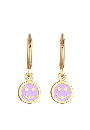 HOOPS SMILING FACE - Øreringe - gold-coloured