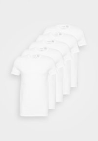 5 PACK T SHIRTS 100% COTTON TEES - Camiseta interior - white