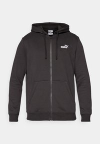 LOGO FULL ZIP HOODIE - Užtrauktuku užsegamas treningas - black