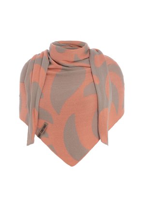 LEAF - Sjaal - pebble grey apricot