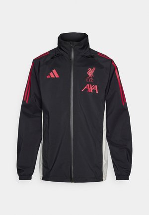 adidas Performance LIVERPOOL FC 25/26 TIRO RAIN JACKET - Klubové oblečení - black
