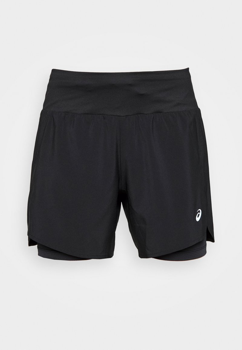asics black running shorts