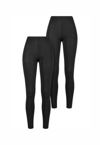 2-PACK - Leggings - black