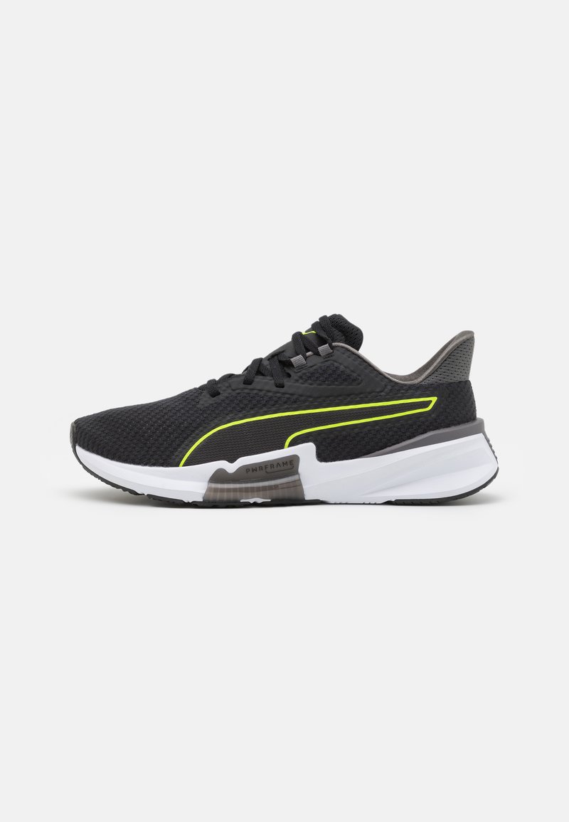 Puma - PWRFRAME TR - Trainingsschuh - black/castlerock/lime squeeze, Vergrößern