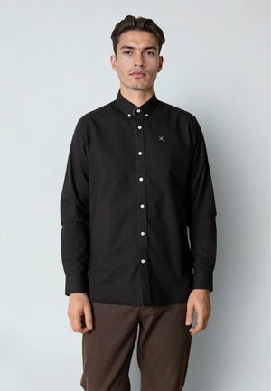 OXFORD STRETCH PLAIN - Hemd - anthrazit