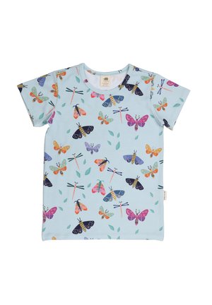 COLORFUL BUTTERFIES - Print T-shirt - blue