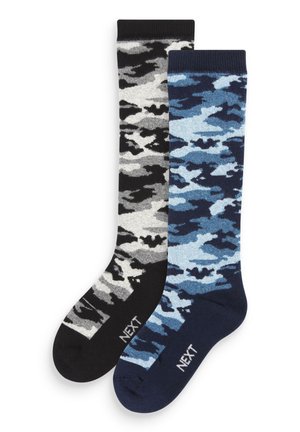 WELLY 2 PACK - Čarape - grey blue camouflage