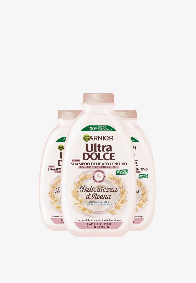 Garnier - SHAMPOO ULTRA DOLCE DELICATEZZA D'AVENA, SHAMPOO PER CAPELLI E CUTE DELICATI, 400 ML - 3 PACK - Shampoo, Ingrandire