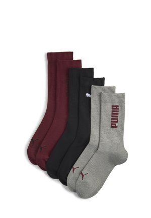 CREW  3ER-PACK - Socken - red/black