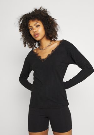 EDGE - Maglietta a manica lunga - black