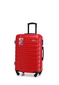 WITTCHEN MEDIUM SUITCASE WITH LUGGAGE TAG FROM ABS - Trolley - red