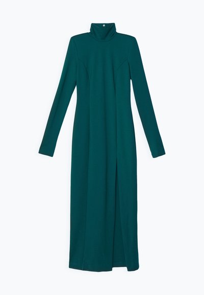 Sara Battaglia TURTLE NECK LONG DRESS - Φόρεμα από ζέρσεϊ - verde