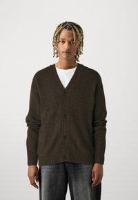 Jack & Jones JOROLLIE CARDIGAN - Cardigan - chocolate lab