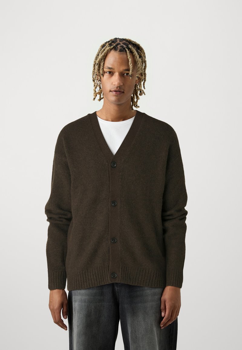 Jack & Jones JOROLLIE CARDIGAN - Cardigan - chocolate lab