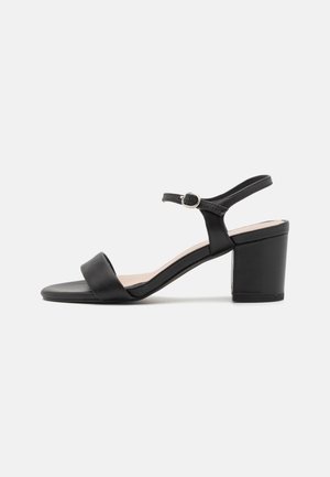 LEATHER - Sandals - black