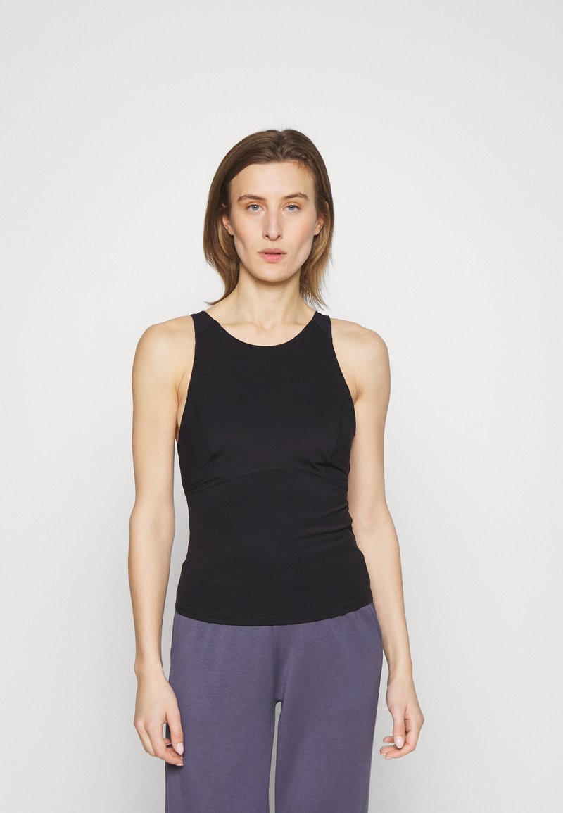 Sweaty Betty SUPER SOFT HIGH NECK WORKOUT TANK Top black/schwarz Zalando.ch