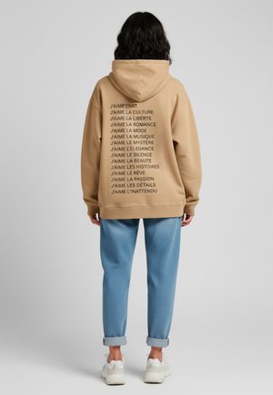 JAIME MIRA OVERSIZED VINTAGE PRINT - Sweat à capuche - washed beige