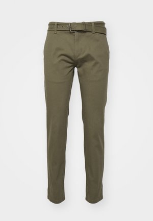 Only & Sons ONSMARK PETE BELT LIFE - Chinos - olive night