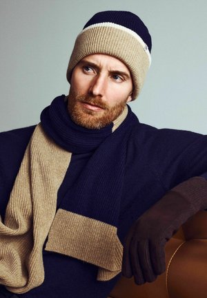 Roeckl, ROECKL SCHALS TWO SIDE KNIT SCHAL - Schal - navy beige