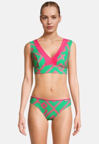 BECO the world of aquasports - BIKINI NYLON PRINT - Bikini - pink-grün Thumbnail Image 1