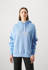 Tommy Hilfiger VARSITY HOODIE - Felpa - vessel blue