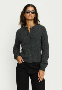 Soft Rebels ALLISON O-NECK - Kardigan - dark grey melange
