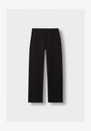 WIDE LEG SEAM PANTS - Jogginghose - black