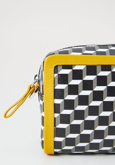 Pierre Hardy CUBE BOX - Geantă crossbody - black/white/yellow