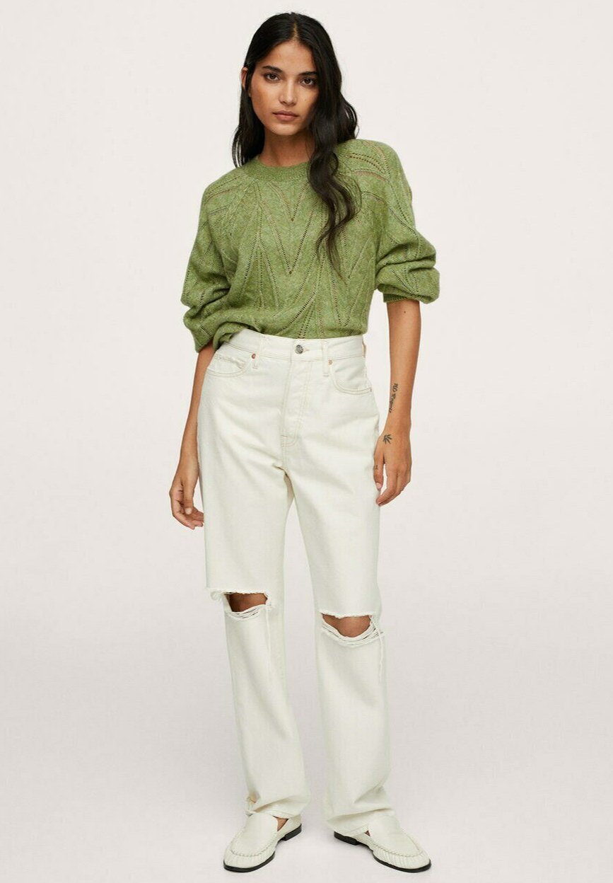 Mango VISGRAAT - Strickpullover - bosgroen/grün - Zalando.de
