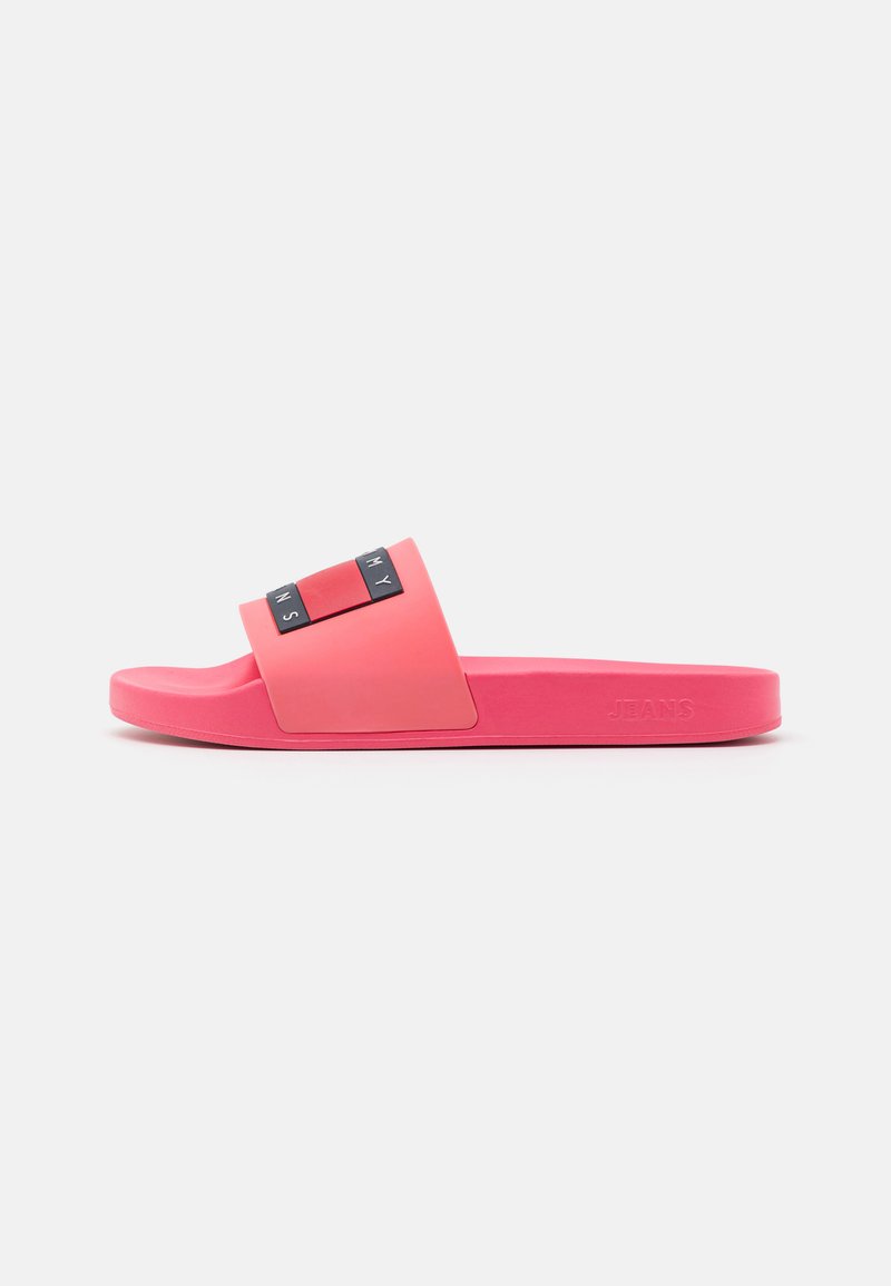 Tommy Jeans FLAG POOL - Pool slides - tickled pink