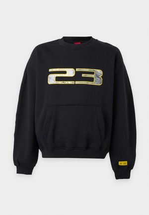 Jordan, CREW - Суитшърт - black/bright citron
