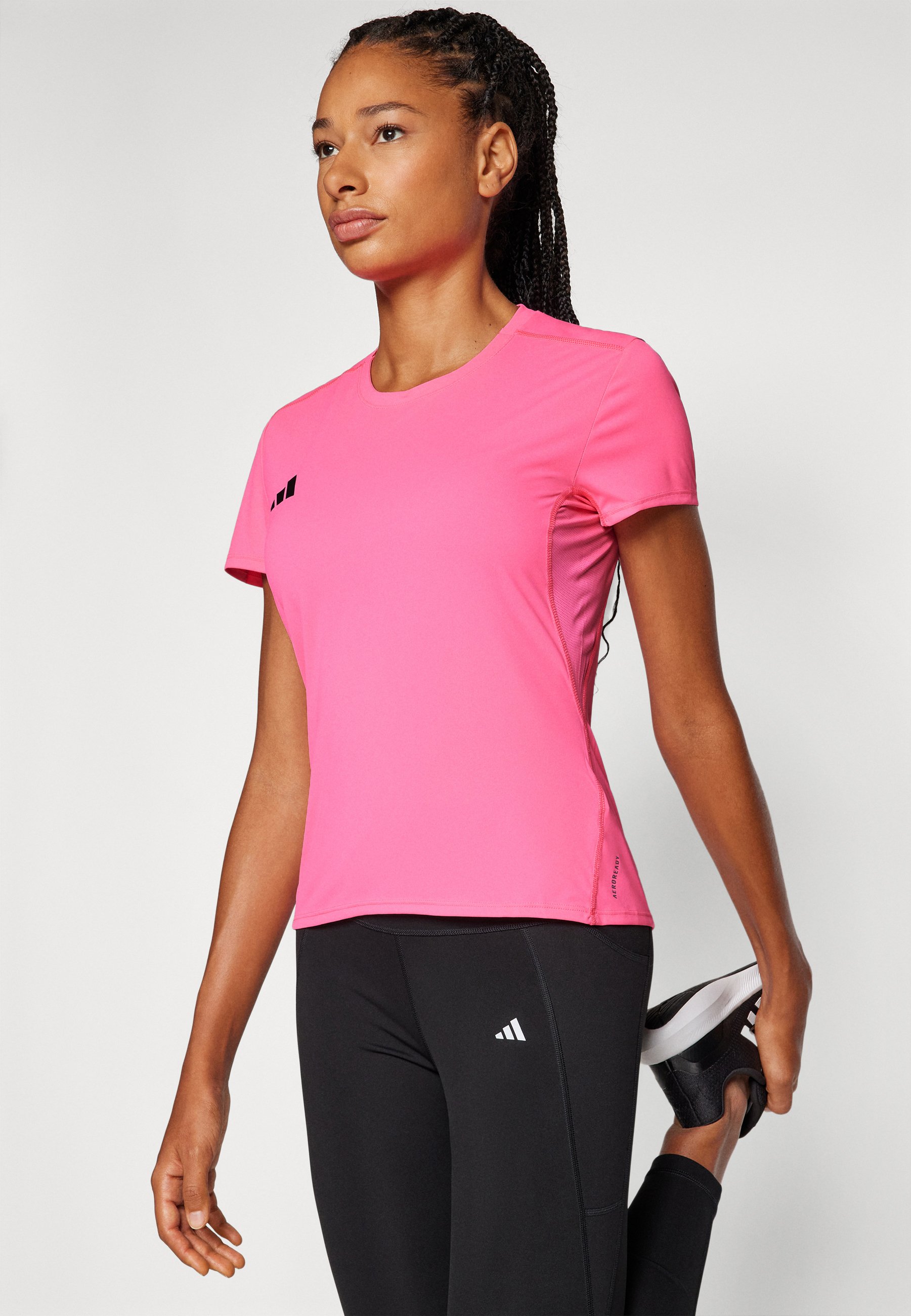 売れ筋商品|||アディダス Tシャツ レディース トップス ADIZERO TEE - Sports T-shirt - lucid pink Buy adidas Adizero Running Shirt Women Pink online | Running