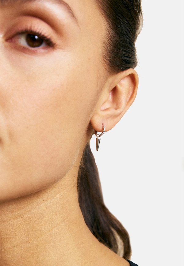 PEAK HOOPS MINI SPARKLE - Ohrringe - steel