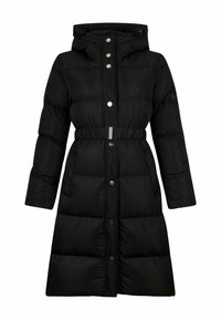 LONGLINE WITH BEJEWELLED  - Piumino lungo - black