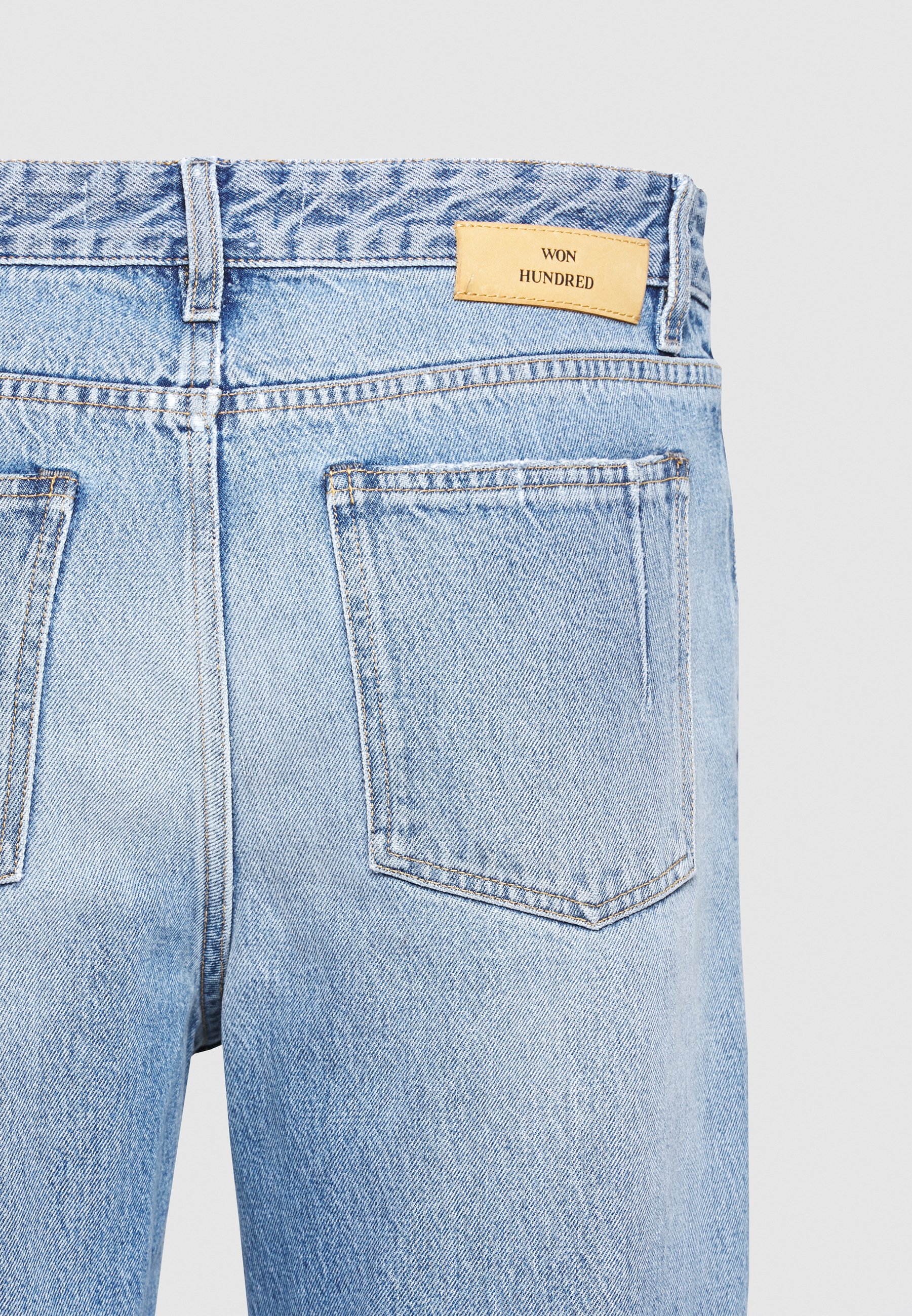 Won Hundred BILL WASH Jeans straight leg blue Zalando.no light blue Jeans with logo Balmain Straight leg jeans - Herreklær er billig