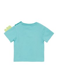s.Oliver MIT ZACKEN APPLIKATION - T-shirt print - türkis