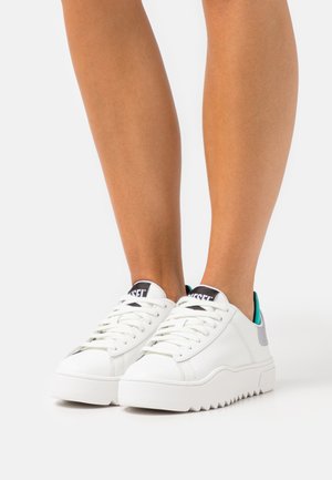 S-SHIKA LOW LACE W - Sneakers basse - white/turquoise