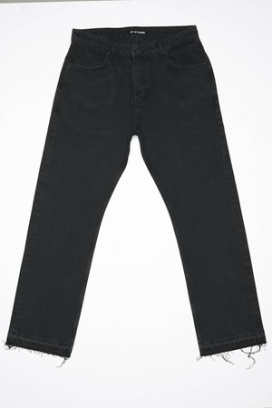 2Y Studios ARUN OPEN HEM  - Jean boyfriend - washed black