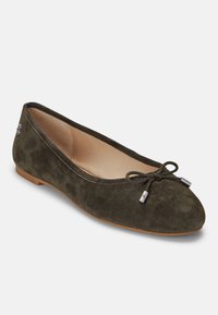 Lauren Ralph Lauren JAYNA SUEDE FLAT - Sabrinas - dark olive