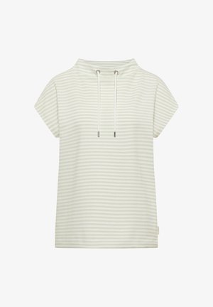 Cecil, T-SHIRT MIT FUNNEL NECK UND STREIFEN - T-shirt imprimé - raw matcha lime