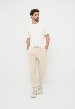 Pier One 2 PACK - Auduma bikses - black/tan