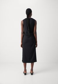 Marc O'Polo DRESS MIDI LENGTH GATHERING AT WAIST - Enostavna obleka - black