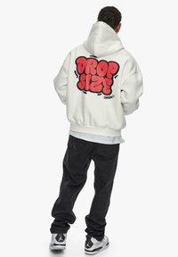 Dropsize HEAVY BUBBLE SKETCH - Sweat à capuche - cream white
