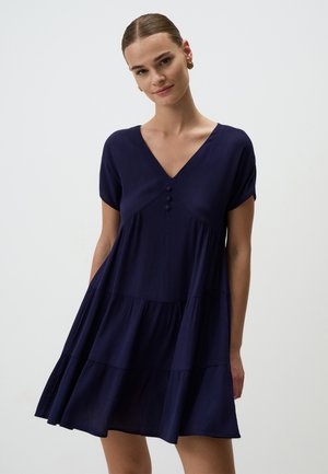 SHORT SLEEVE RELAXED FIT  - Freizeitkleid - dark blue