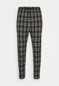 PONTE ELASTIC PANTS CROPPED - Trousers - black