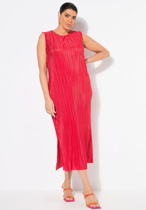 Ulla Popken Jurk - neon red