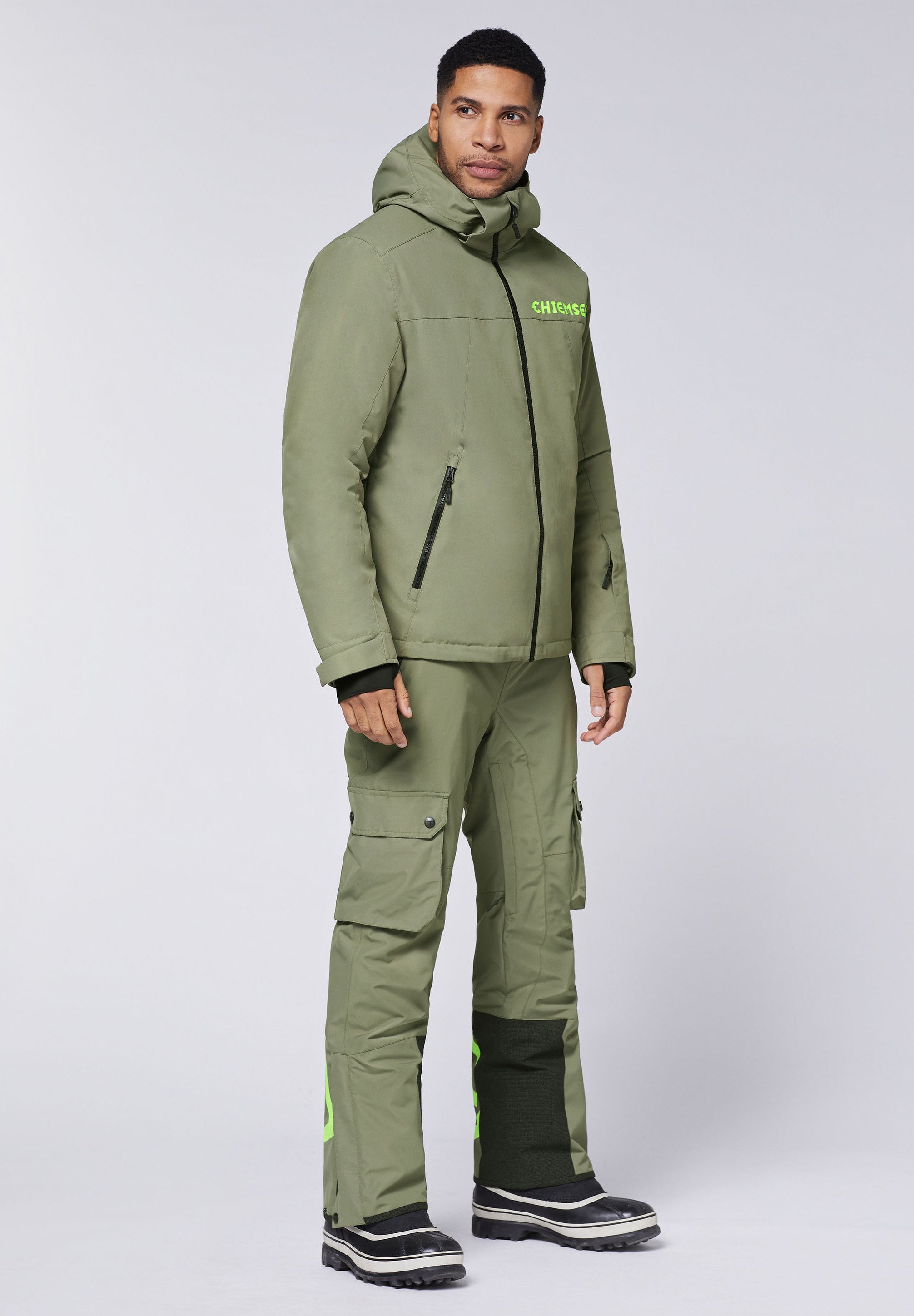 Chiemsee IM LABEL-TYPISCHEN DESIGN - Snowboard jacket - dusty